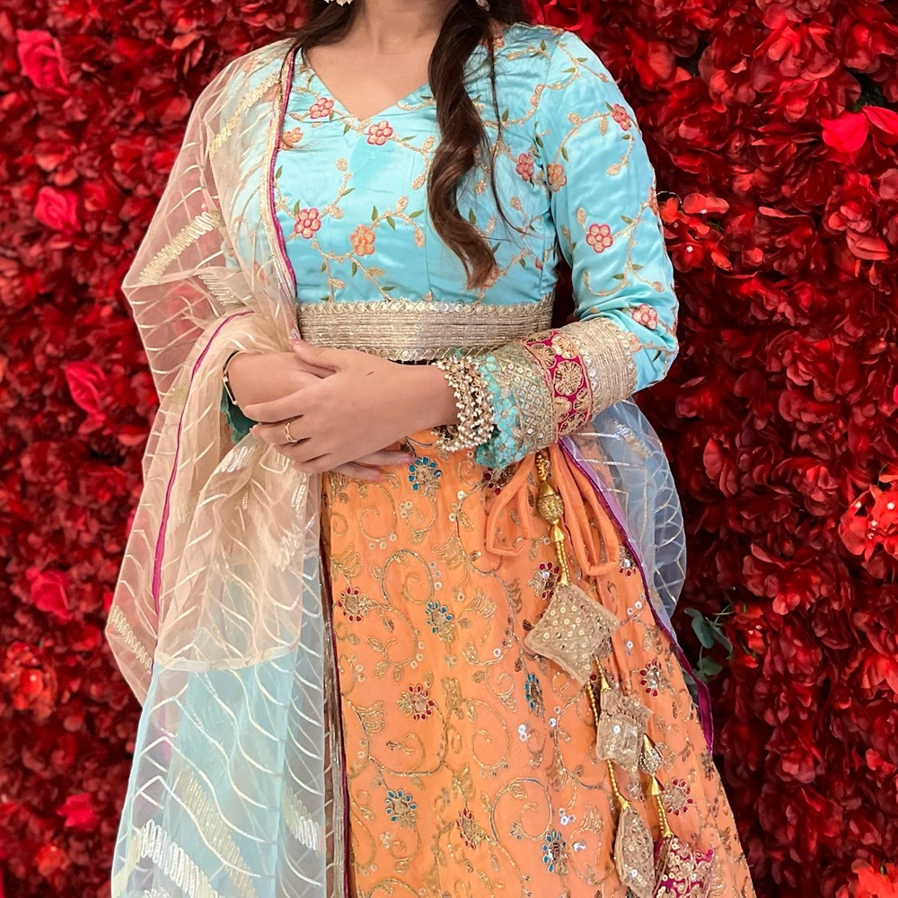 Indian lehenga.